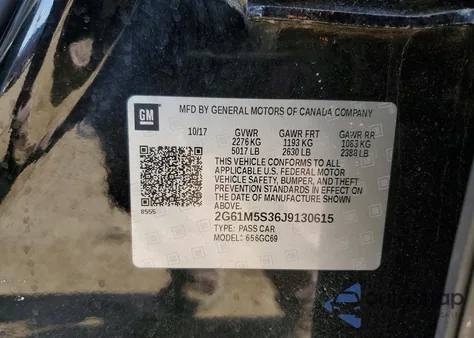 2018 Cadillac Xts Luxury z USA, uszkodzony, nr VIN 2G61M5S36J9130615